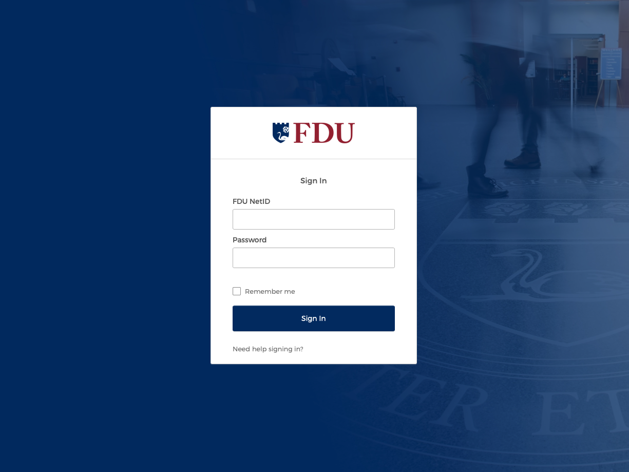 FDU SSO Login Guide Fairleigh Dickinson University IT