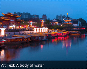A landscape image with automatically generated alt text displayed along its lower edge